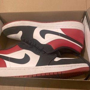 Jordan 1 Low Black Toe